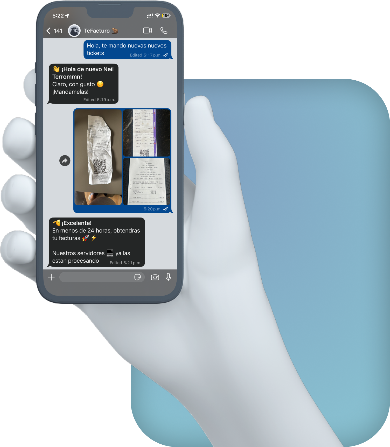 Mano ilustrada para la web